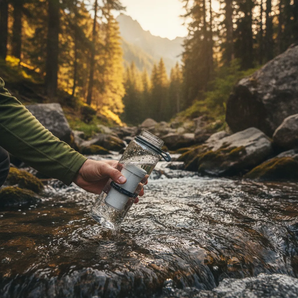 Gourde filtrante : boire sain en rando sans porter 3 litres